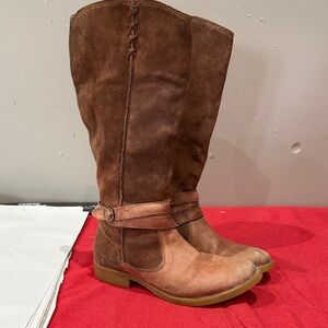 Rustic Brown Leather Boots